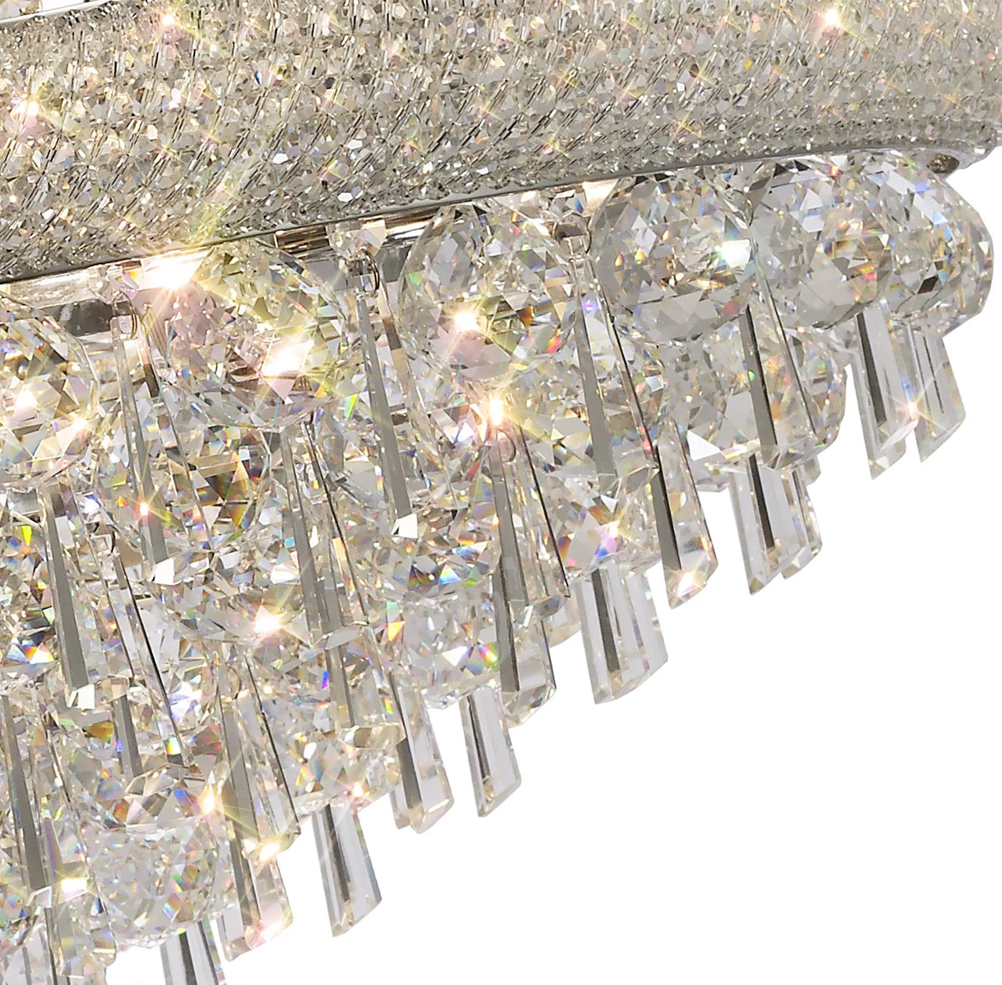 Alexandra Crystal Chandelier 18 Light (27kg) Polished Chrome IL31452  Diyas Alexandra Polished Chrome